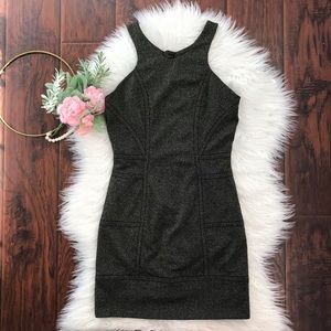 NEW BCBGeneration Black & Gold Bodycon Mini Dress